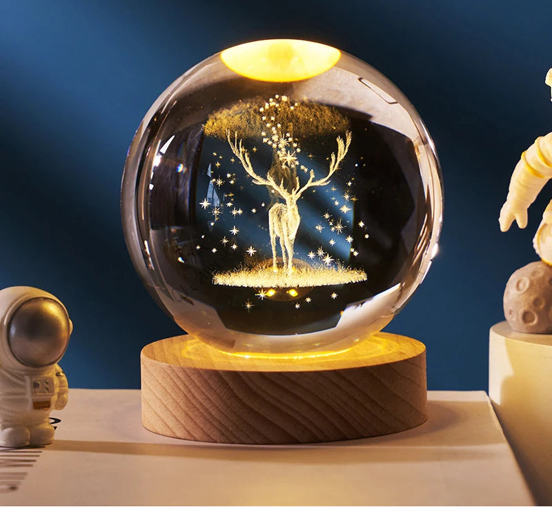 Veilleuse de Nuit Magique pour Enfant - Globe Lumineux Mes Luminaires