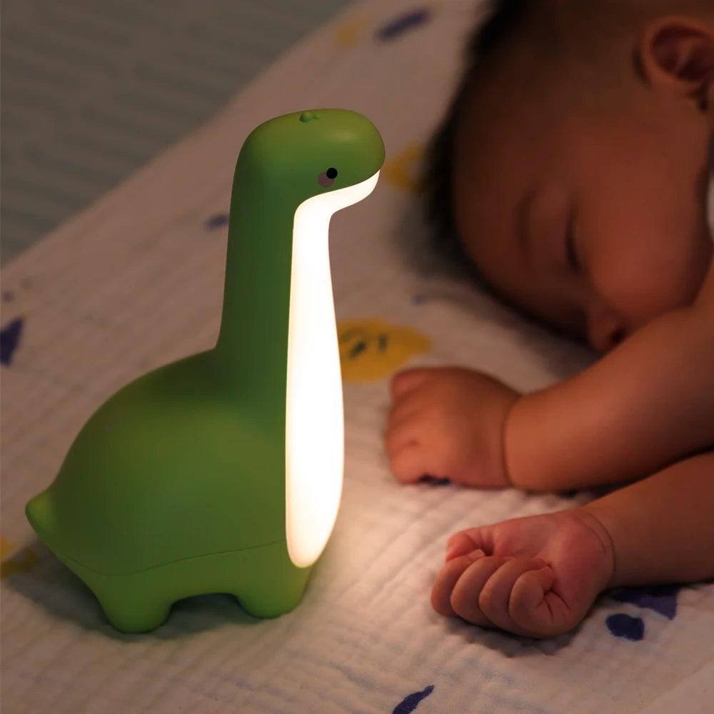 Veilleuse Dino "Dino-Doux" – Lampe de Chevet en Silicone Souple Mes Luminaires